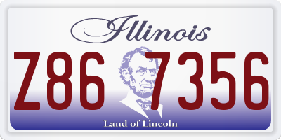 IL license plate Z867356
