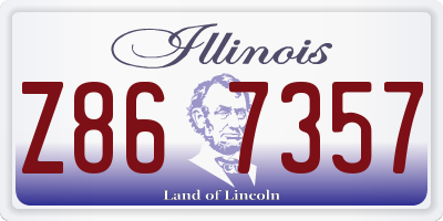 IL license plate Z867357