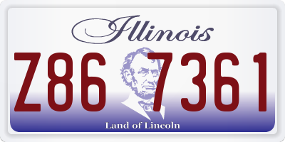 IL license plate Z867361