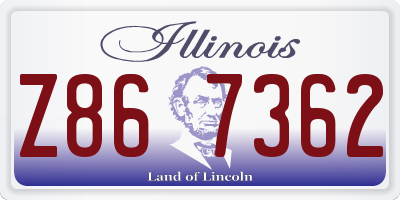 IL license plate Z867362