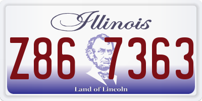 IL license plate Z867363