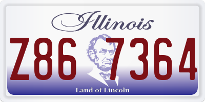 IL license plate Z867364