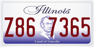 IL license plate Z867365