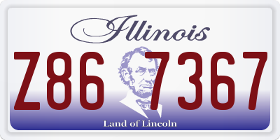 IL license plate Z867367