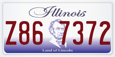 IL license plate Z867372