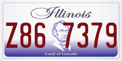 IL license plate Z867379