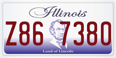 IL license plate Z867380