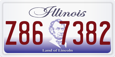 IL license plate Z867382