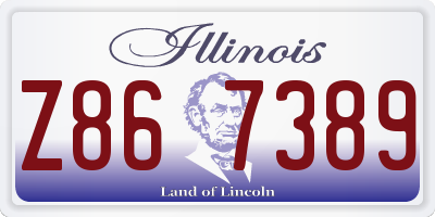 IL license plate Z867389