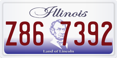 IL license plate Z867392
