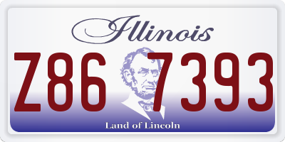 IL license plate Z867393