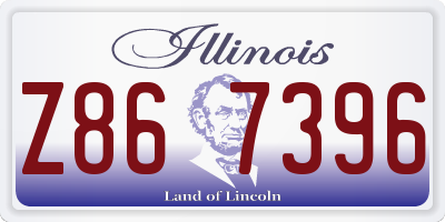 IL license plate Z867396