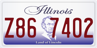 IL license plate Z867402