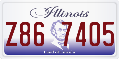 IL license plate Z867405
