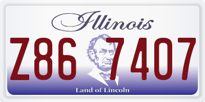 IL license plate Z867407