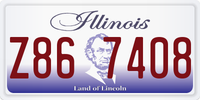 IL license plate Z867408