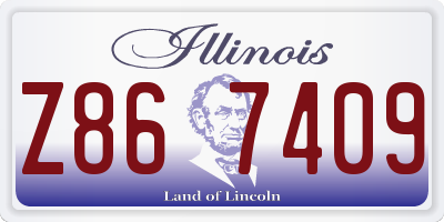 IL license plate Z867409