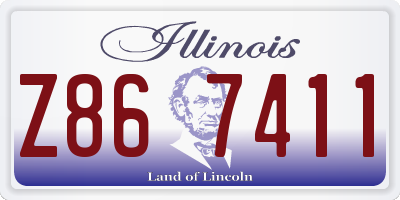 IL license plate Z867411