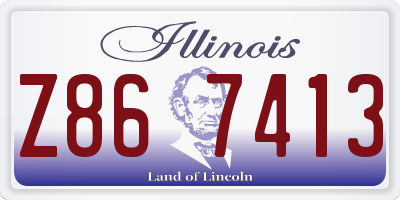IL license plate Z867413