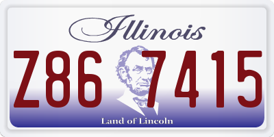 IL license plate Z867415