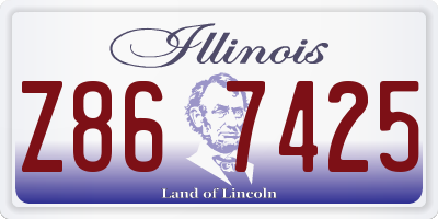 IL license plate Z867425