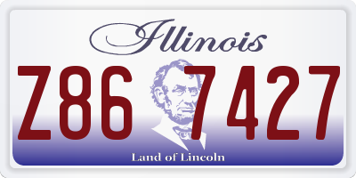 IL license plate Z867427