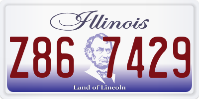IL license plate Z867429