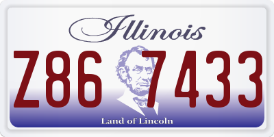 IL license plate Z867433