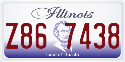 IL license plate Z867438