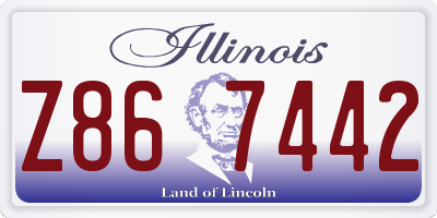 IL license plate Z867442