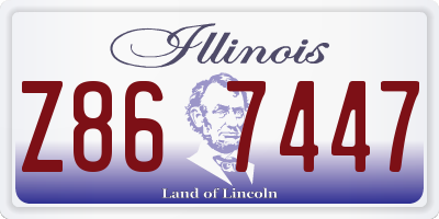 IL license plate Z867447
