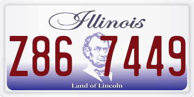 IL license plate Z867449