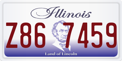 IL license plate Z867459