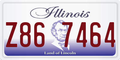 IL license plate Z867464