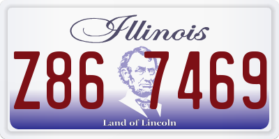 IL license plate Z867469
