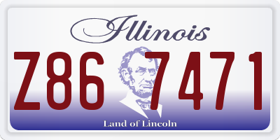 IL license plate Z867471