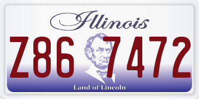 IL license plate Z867472