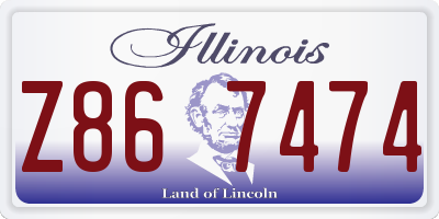 IL license plate Z867474