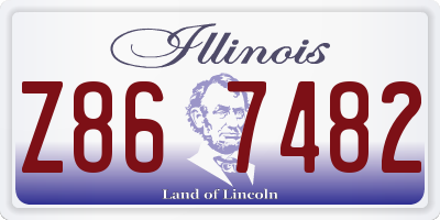 IL license plate Z867482