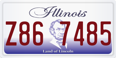 IL license plate Z867485