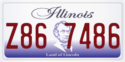 IL license plate Z867486