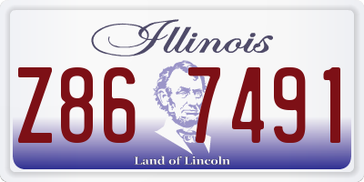 IL license plate Z867491