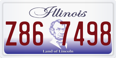 IL license plate Z867498