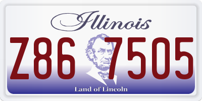 IL license plate Z867505