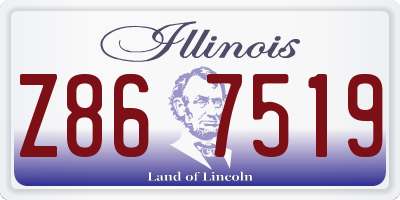 IL license plate Z867519