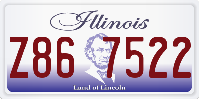 IL license plate Z867522