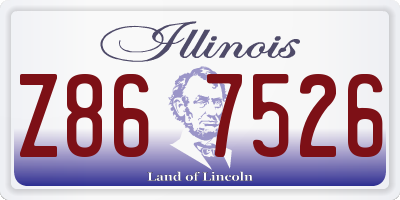 IL license plate Z867526