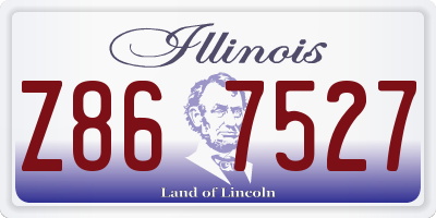 IL license plate Z867527