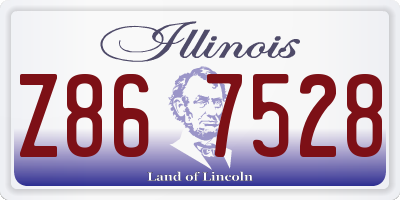 IL license plate Z867528