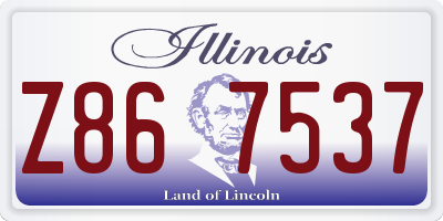 IL license plate Z867537